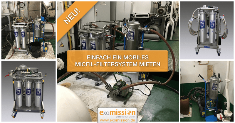 Einfach ein mobiles MicFil-Filtersystem mieten - Exomission